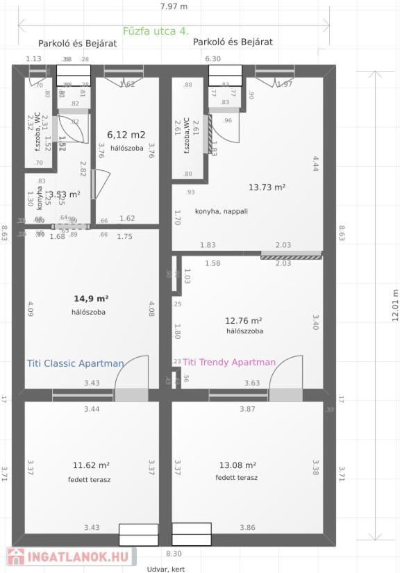 Titi Classic & Trendy Apartman Bük 外观 照片